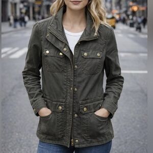 J. Crew The Downtown Field Jacket in Cargo Green - Size M